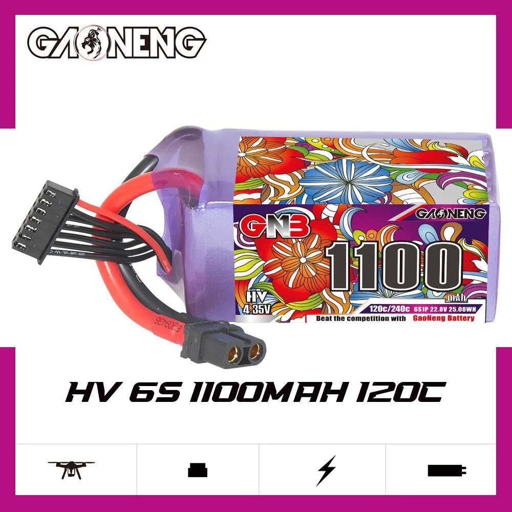 2Pcs GNB 6S Lipo Battery 22.8V – Fpv Racing Quadcopter Bewertung und Preis