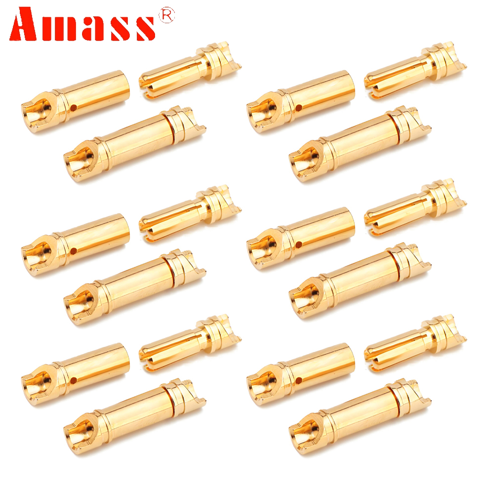 5pair/lot Amass 3.5mm 4mm Gold – Rc Hobbyking Bewertung und Preis