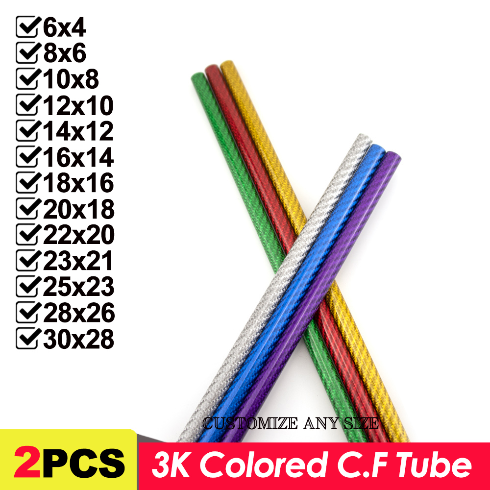2PCS Carbon Fiber Colored Tube – Rc Hobby Youtube Bewertung und Preis