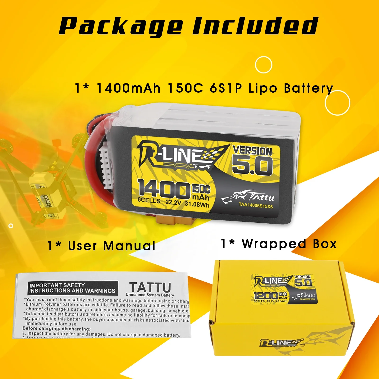 Tattu R-Line 1200mAh 1400mAh 6 – Rc Hobbyking Bewertung und Preis