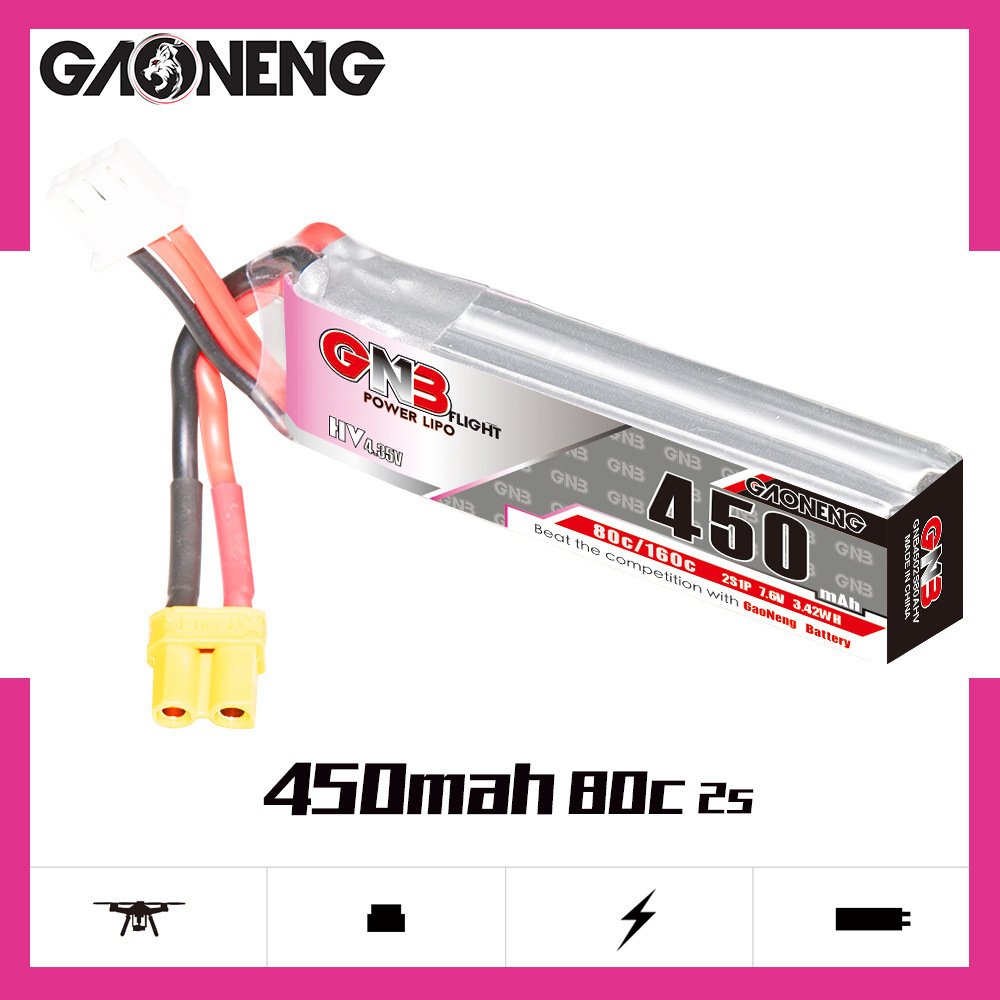 GNB LiPo Battery HV 2S 7.6V 45 – Fpv Racing Quadcopter Bewertung und Preis