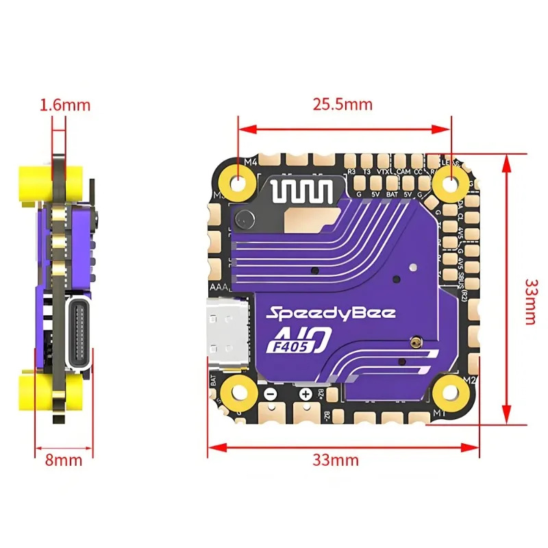 SpeedyBee F405 AIO Flight Cont – Fpv Racing Quadcopter Bewertung und Preis
