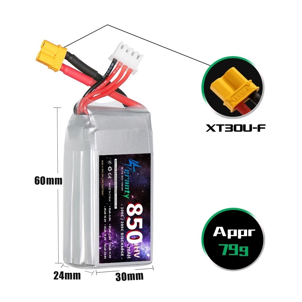 1/2/3PCS TERANTY 3S 11.4V Lipo – Fpv Racing Quadcopter Bewertung und Preis